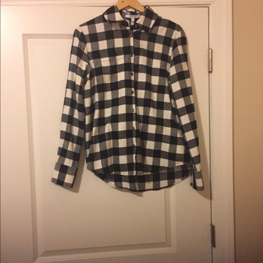 10 Crosby Derek Lam Black & White Flannel